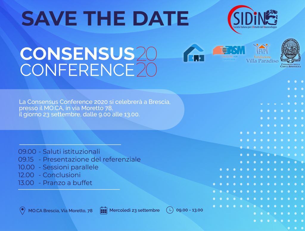 Consensus Conference 2020 Progetto CAD Sidin